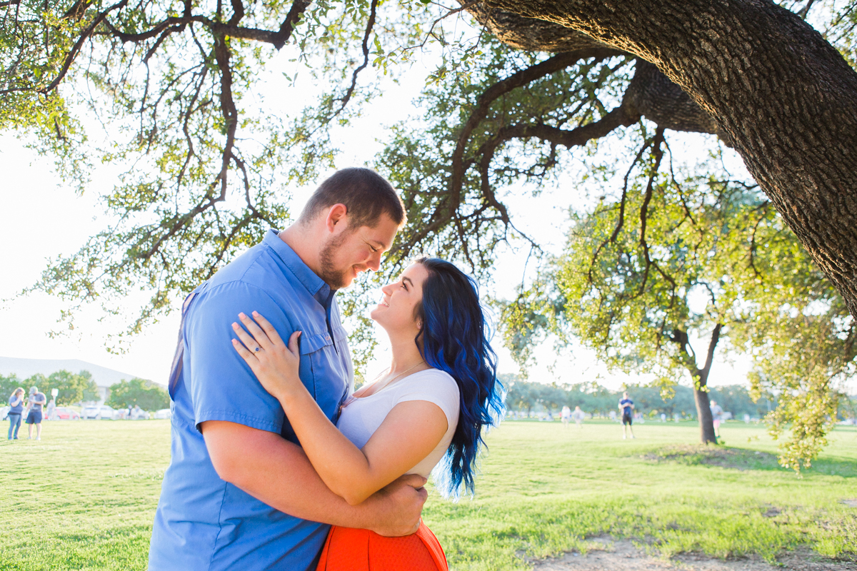Brooke and Cole's Austin, Texas Engagement Photos at Auditorium
