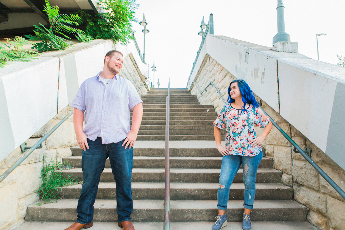 Brooke and Cole's Austin, Texas Engagement Photos at Auditorium