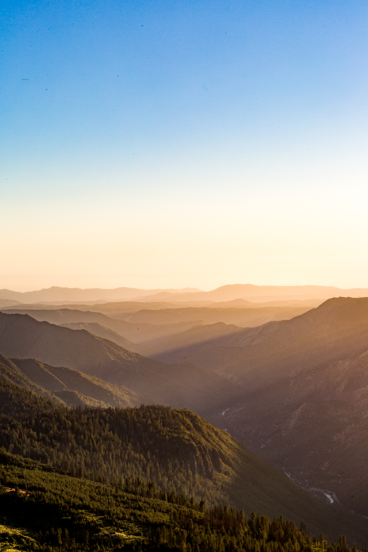 yosemite sunset hills