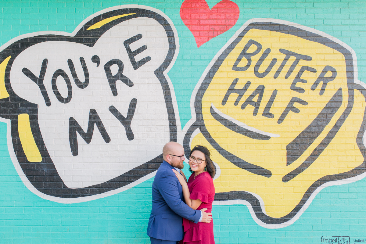 You're my butter half engagement photos