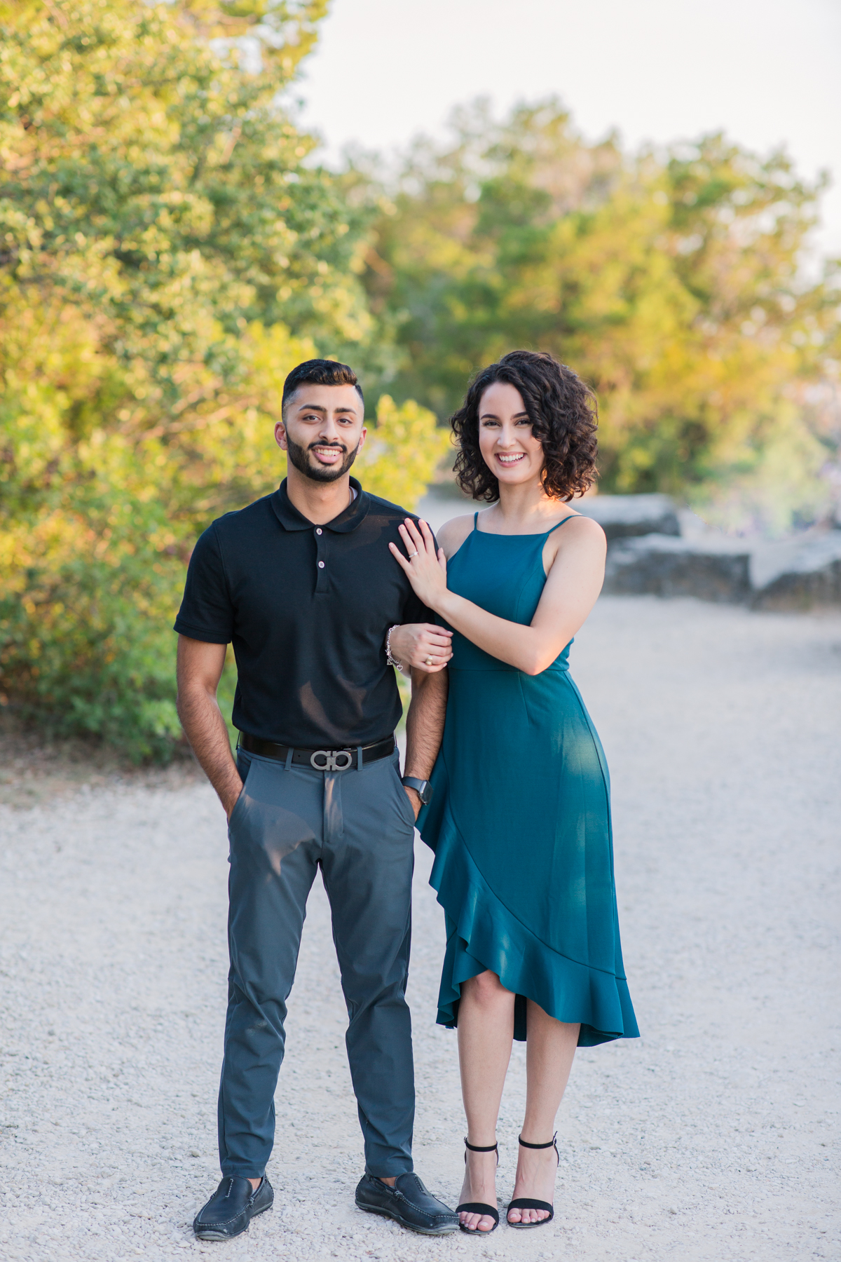 sunny colorful engagement photos mount bonnell