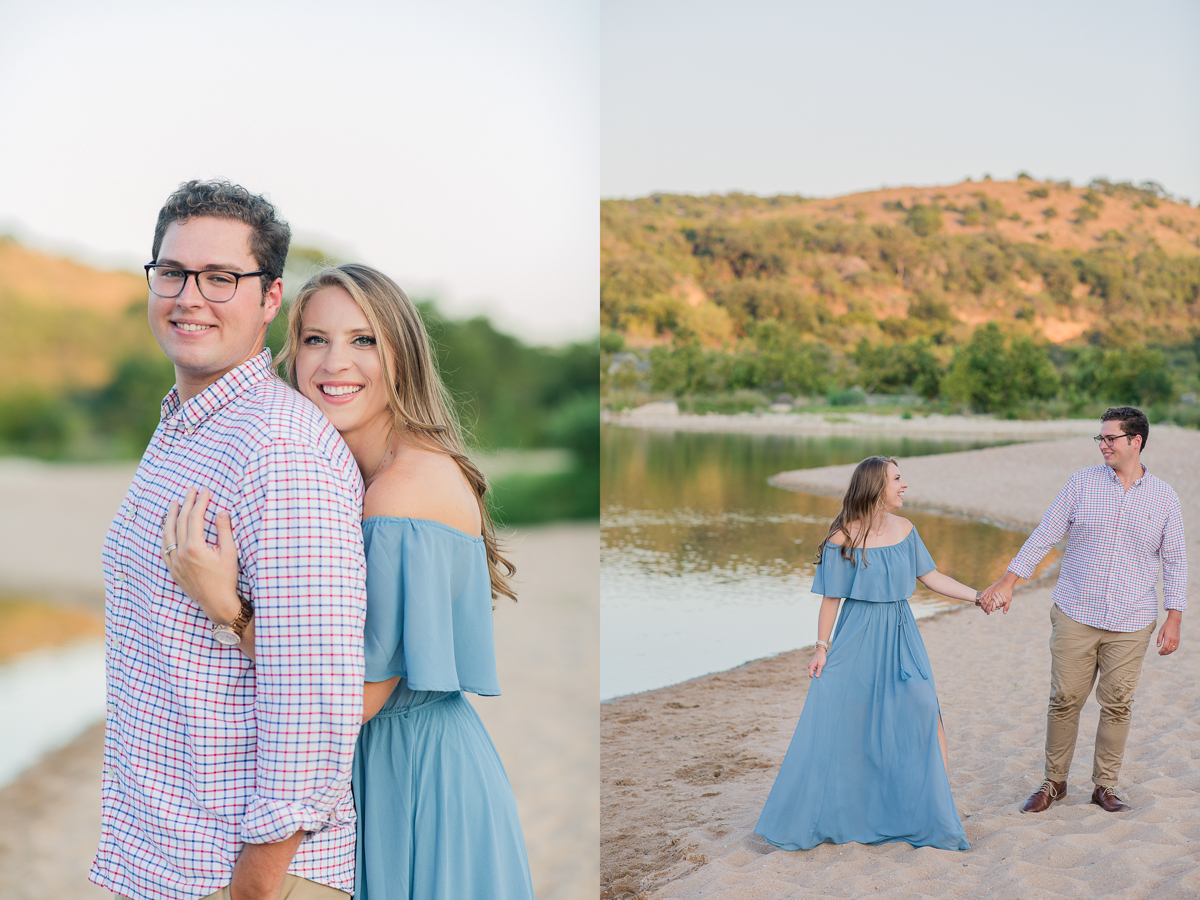 Texas State Park Engagement Photos Sunset