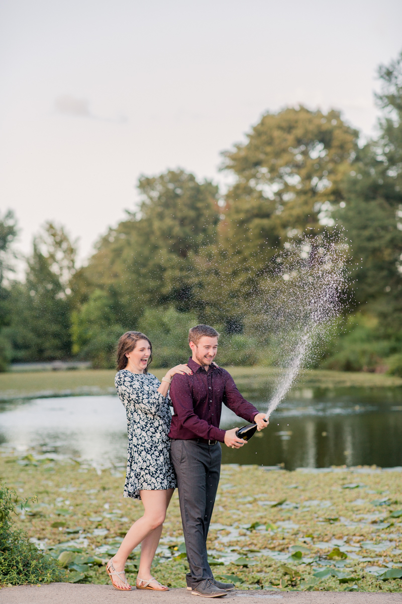 San Marcos River Engagement Session Champange