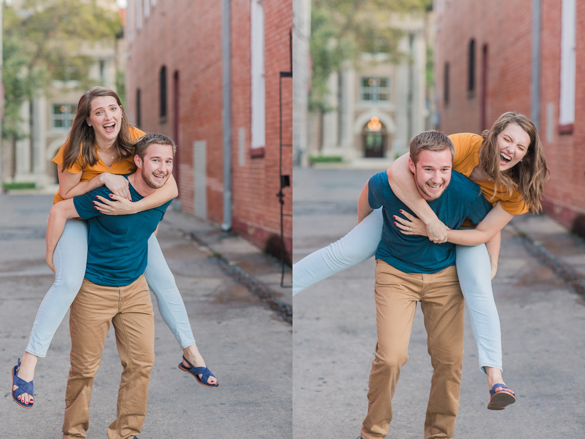 Kissing Alley San Marcos Engagement Photos