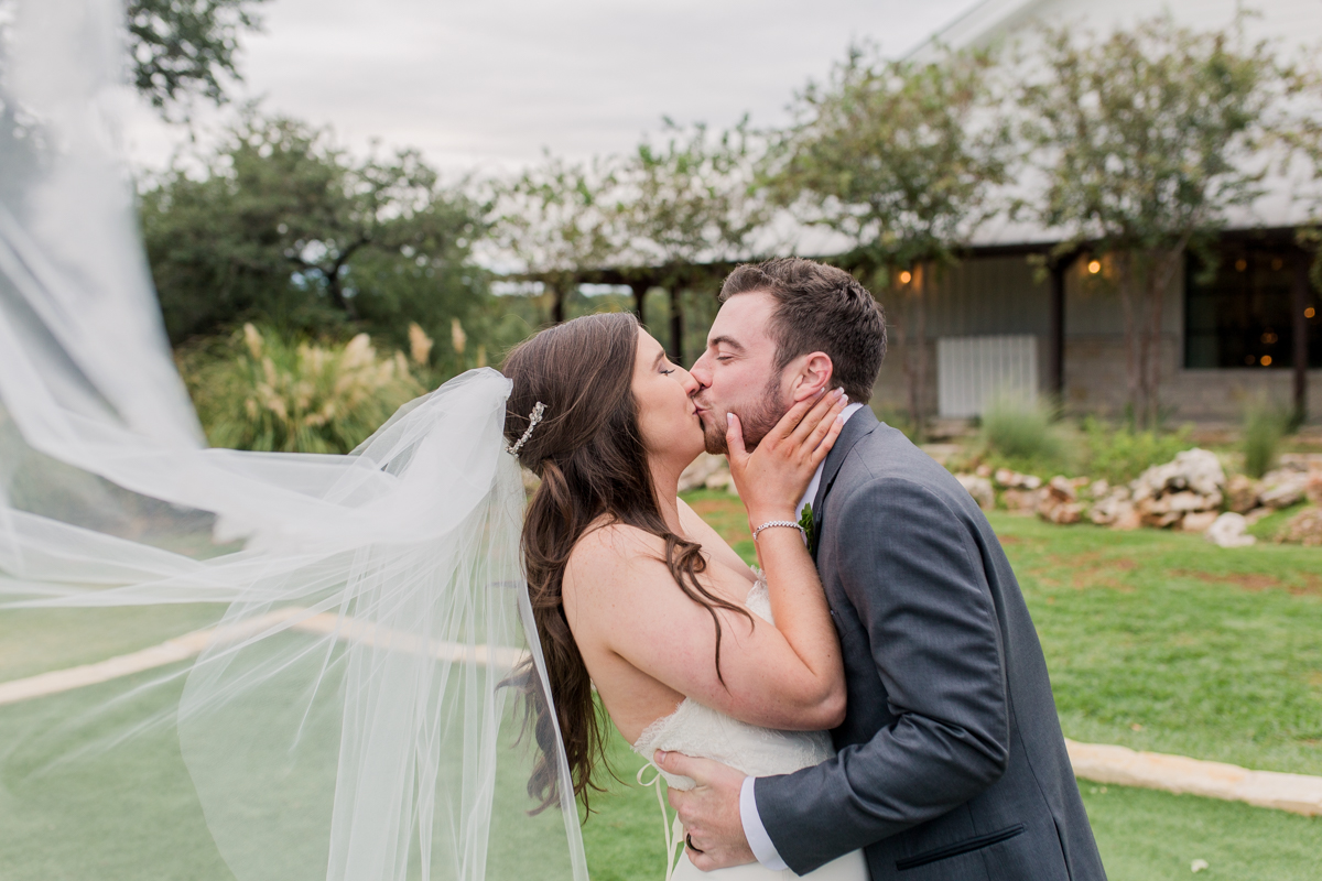 fun bride & groom portrait 