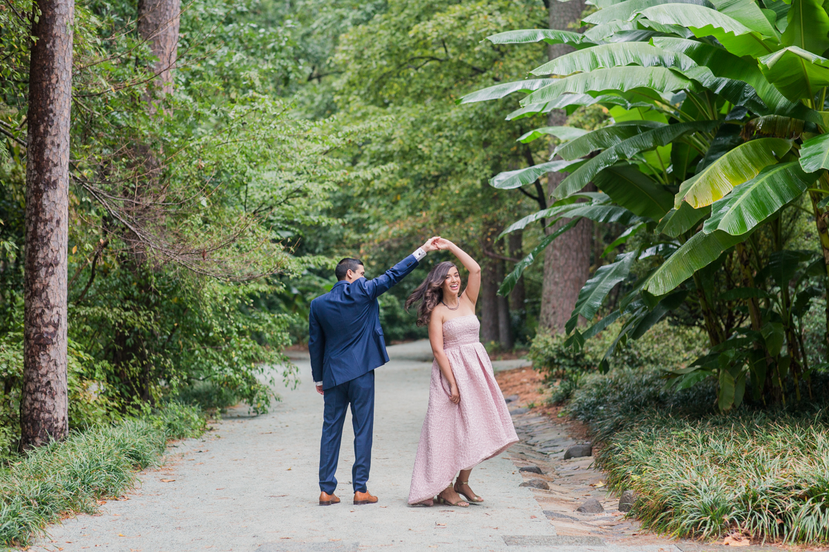 duke forest engagement photos