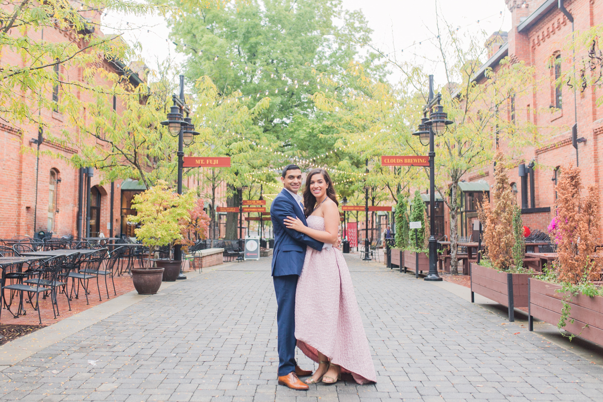 brightleaf square engagement pictures durham north carolina 