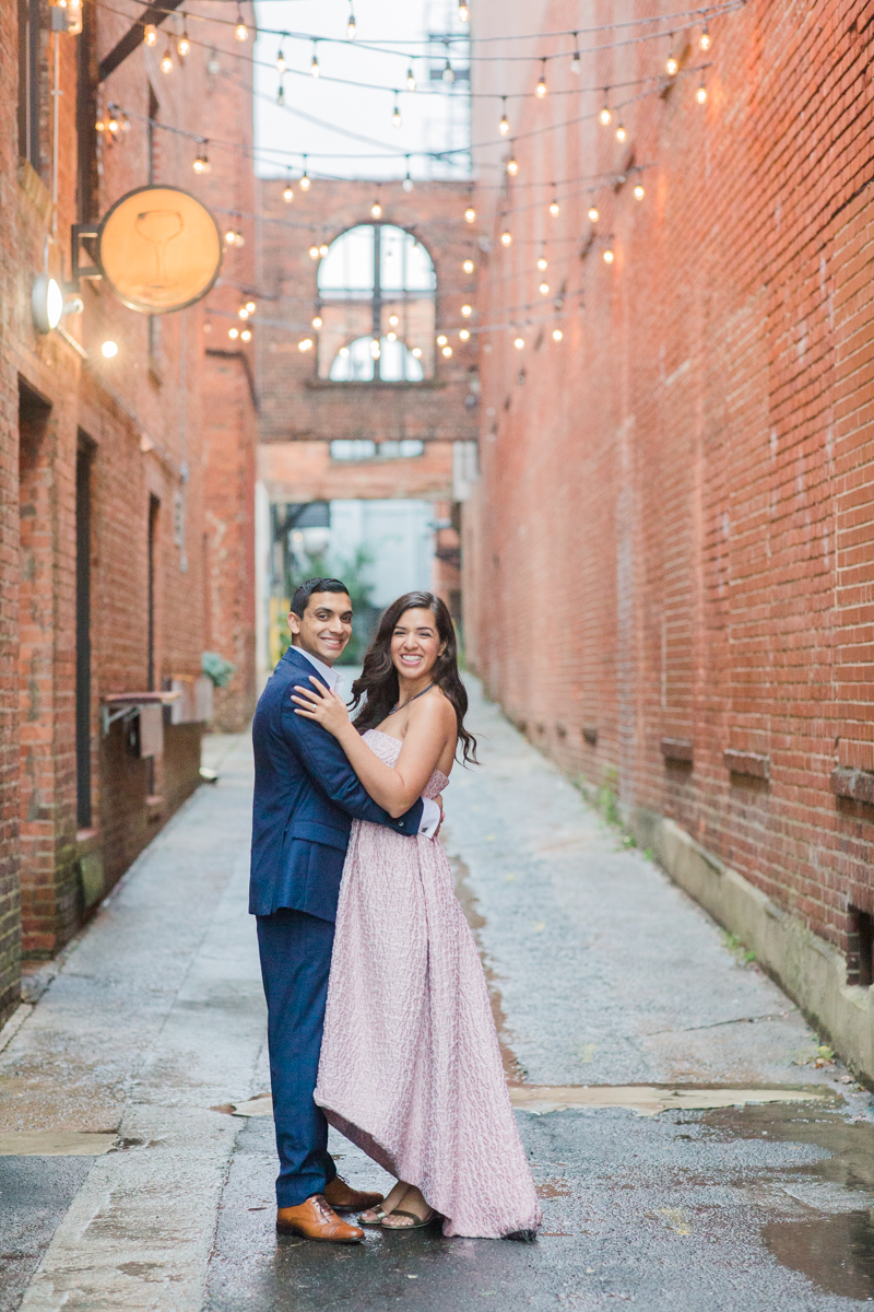 alley twenty six square engagement pictures durham north carolina 