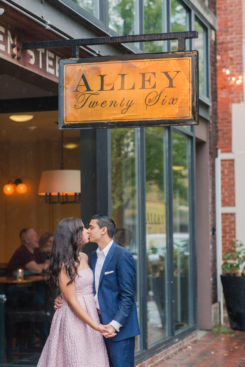 alley twenty six square engagement pictures durham north carolina 