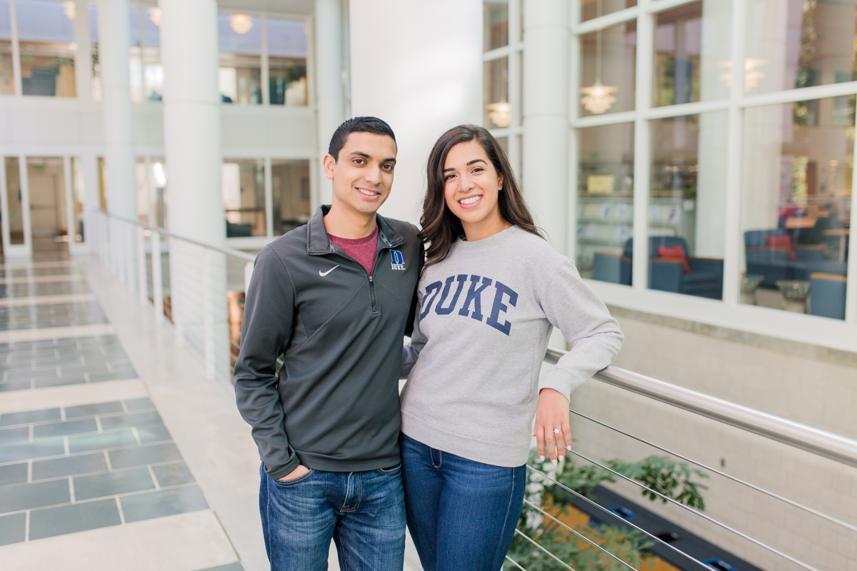 duke university engagement photos
