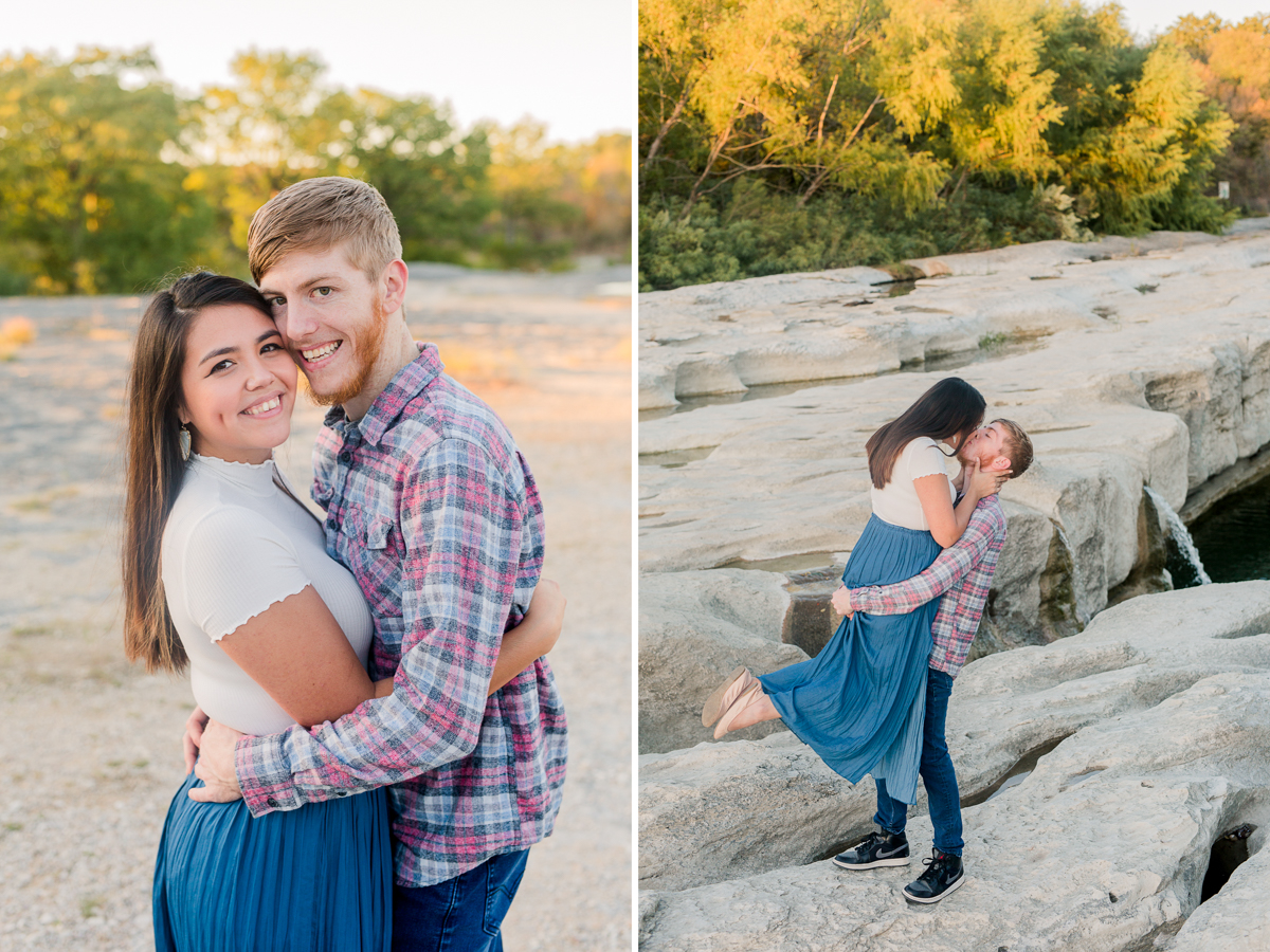 mckinney falls engagement photos