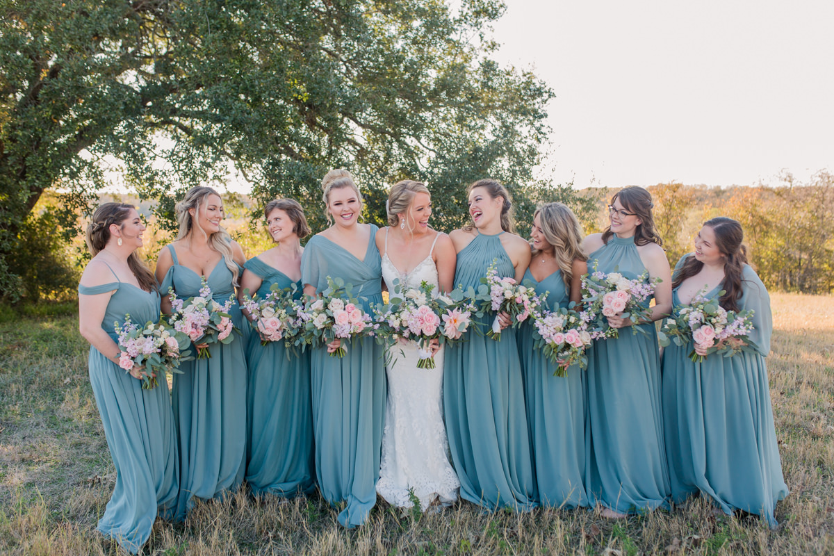 Pink Teal Bridal Bouquet Detail Pictures