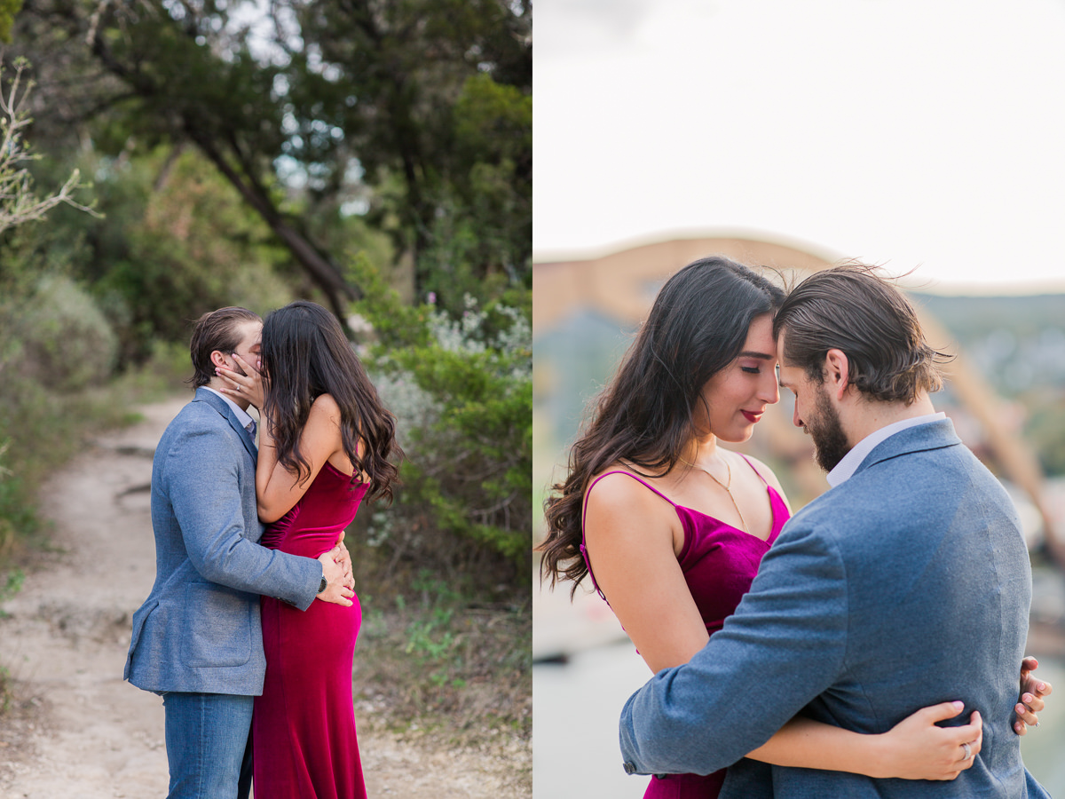 romantic austin 360 bridge overlook proposal