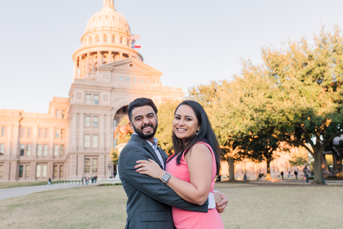 Texas Capitol Engagement Photos