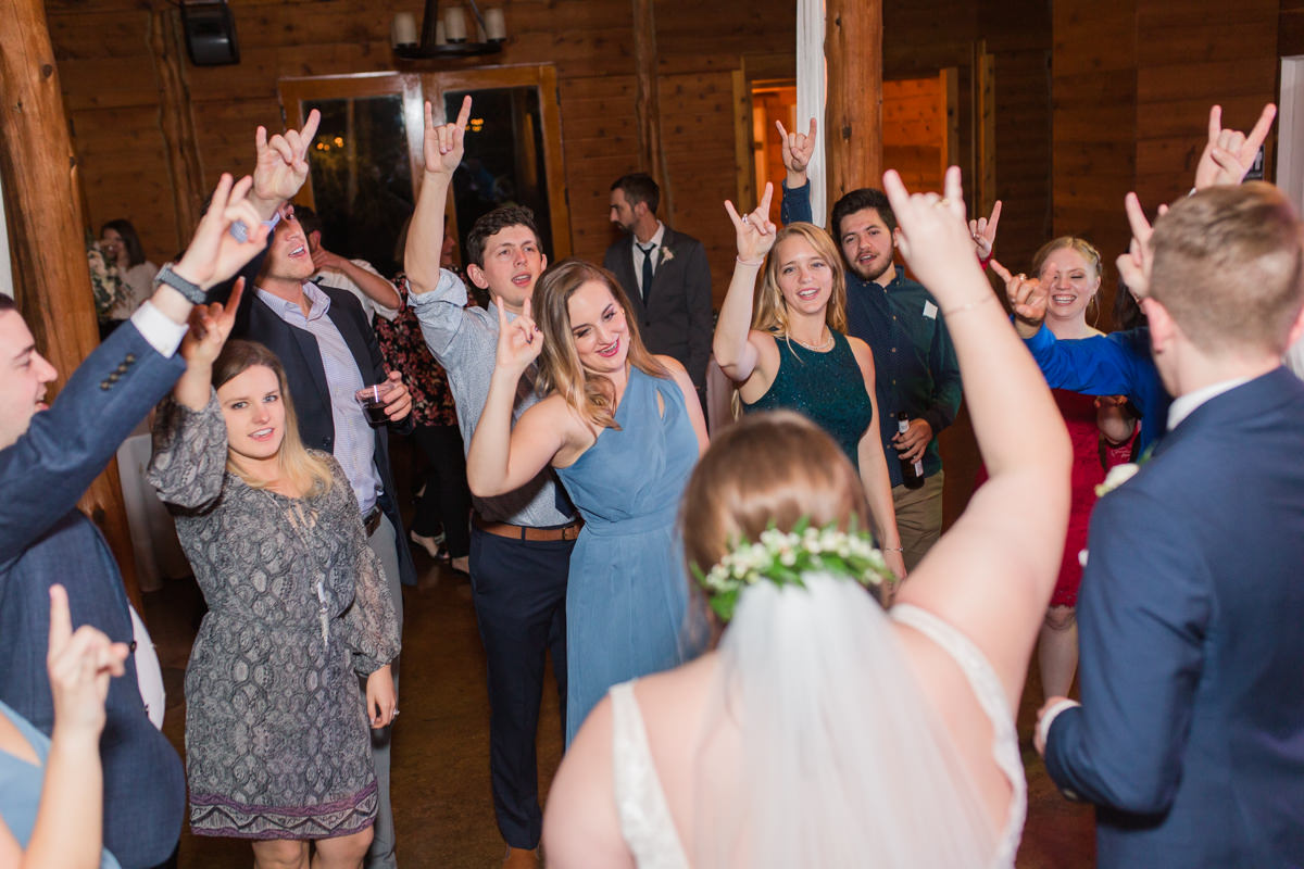UT Austin wedding reception dancing