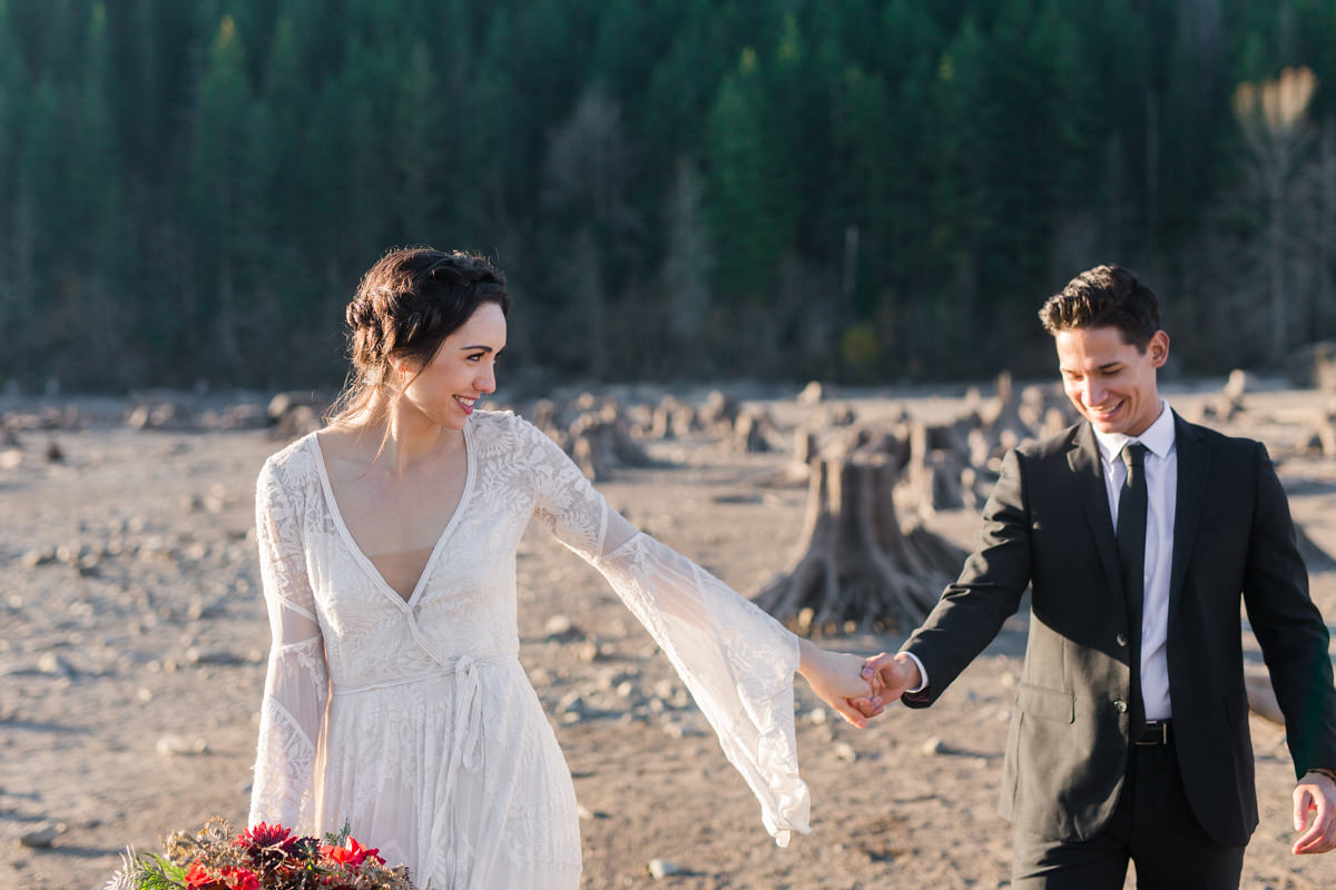 Fun Adventure Elopement Photos PNW