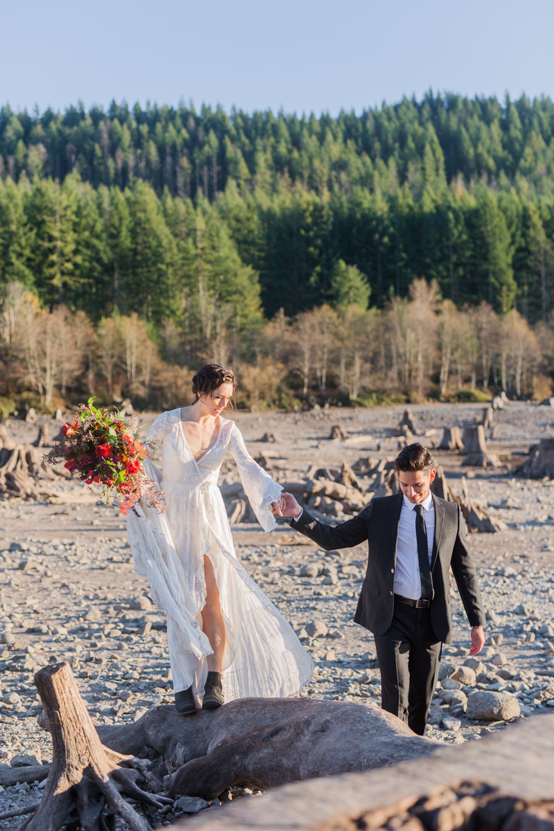 Rattlesnake Lake Washington Engagement Photos