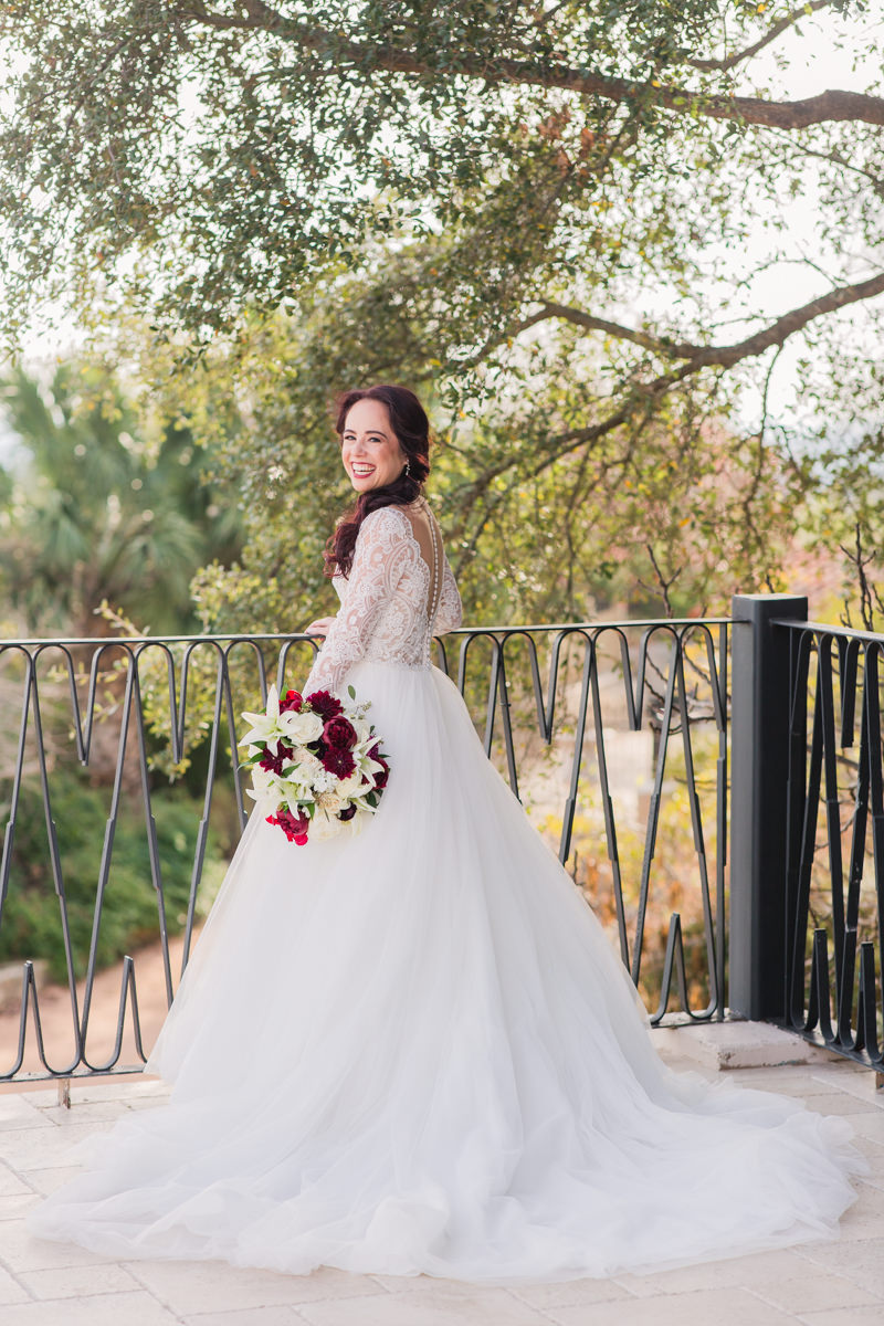 Red and Green December wedding