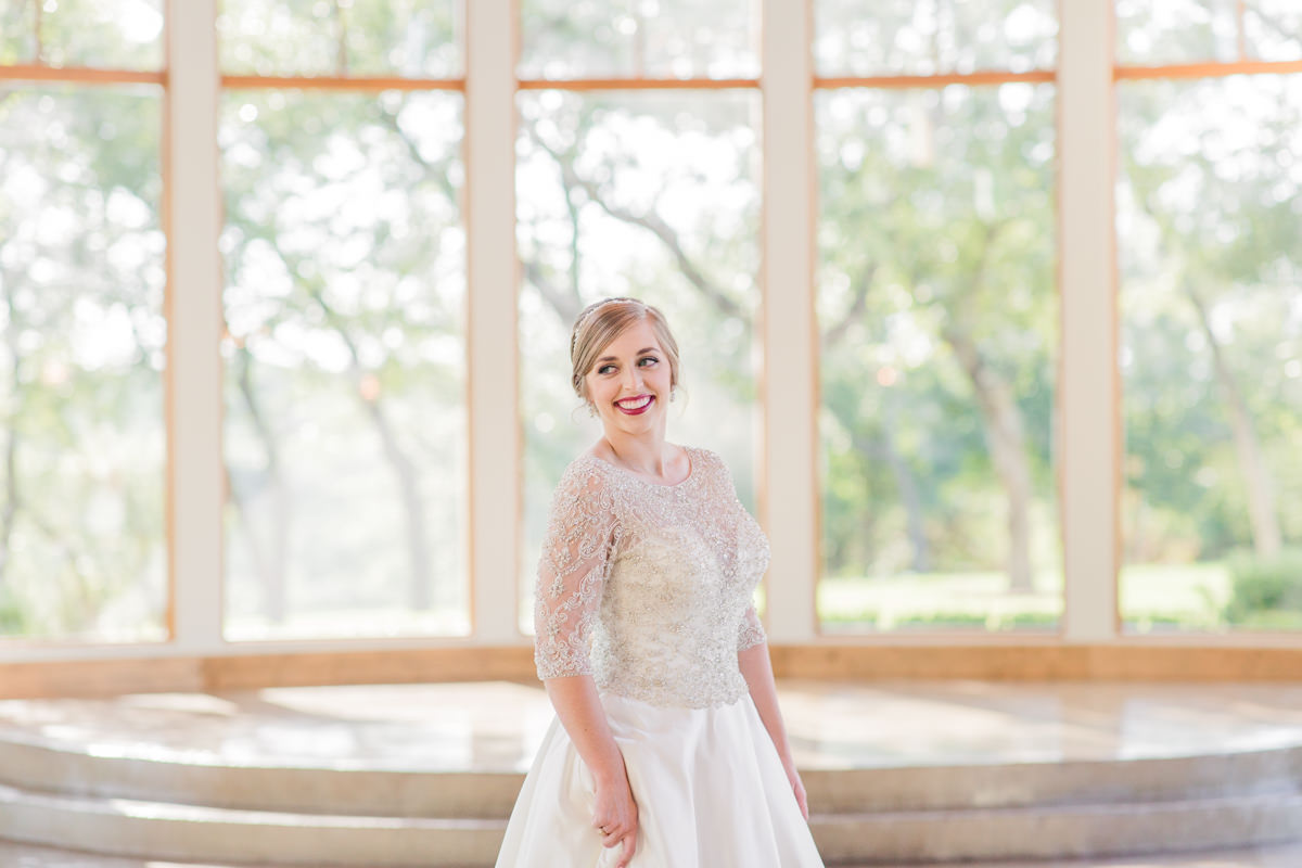 Long Sleeved Winter Wedding Dress Lace Austin