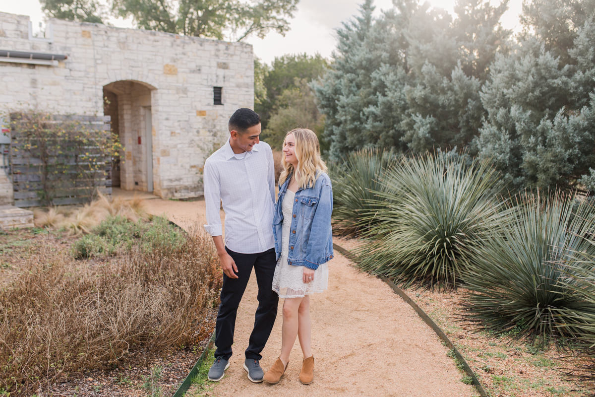 Ladybird johnson wildflower center engagement photos