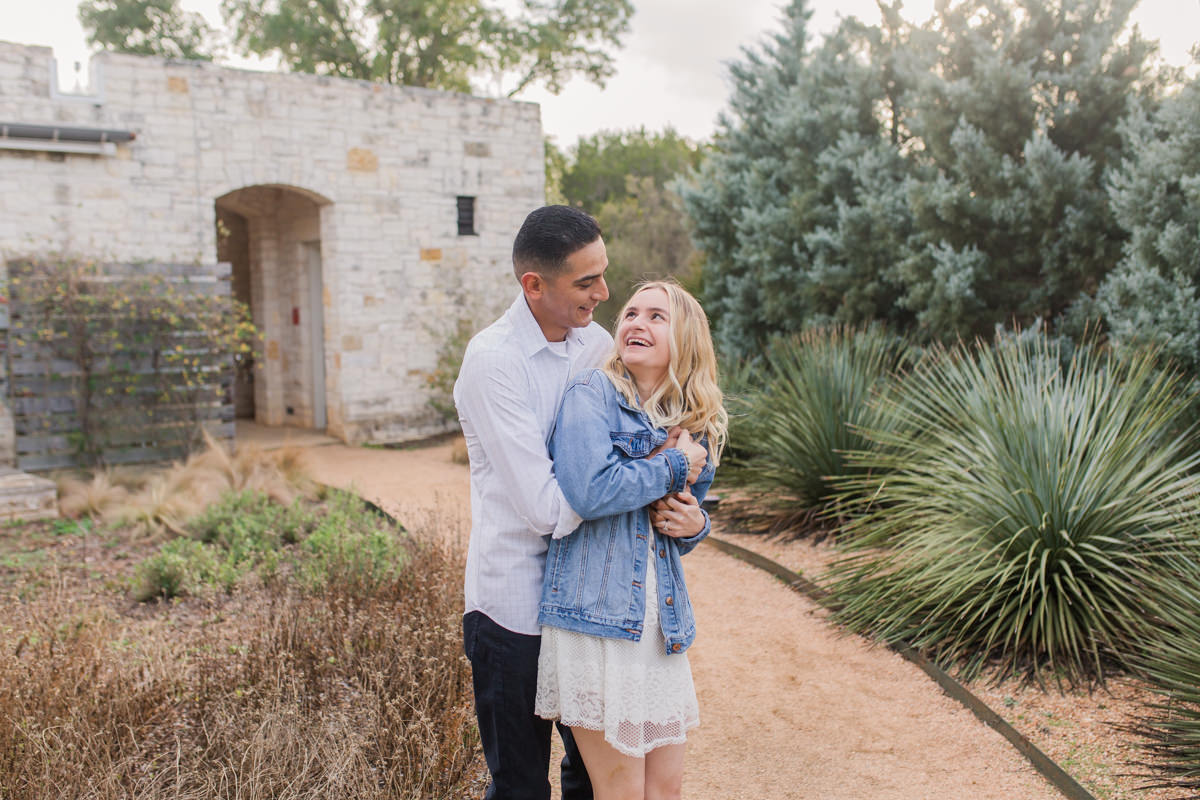 Ladybird johnson wildflower center engagement photos