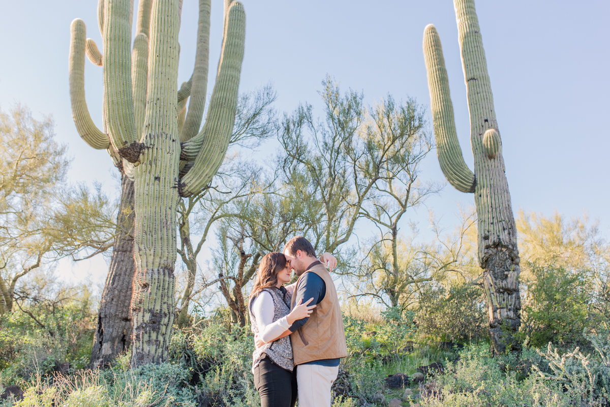 Arizona Cactus Engagement Photos