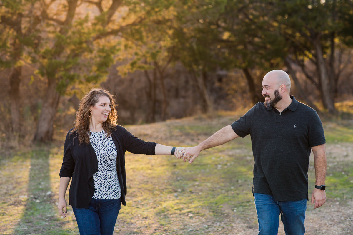 Cedar Park Texas Sunset Engagement Photos