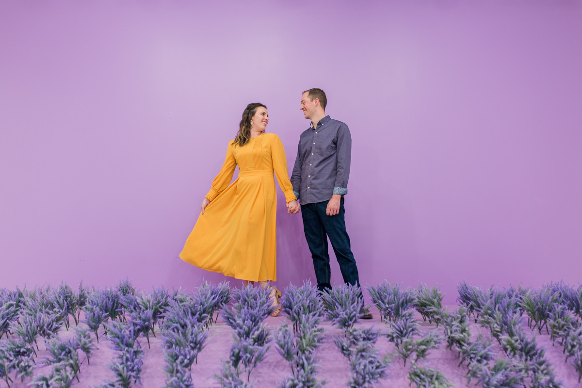 Flower Vault Lavender Marriage Proposal Pictures