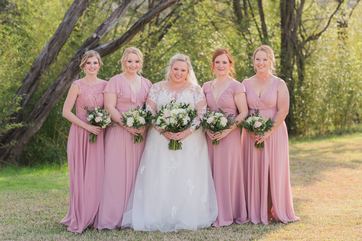 pink bridesmaid dresses