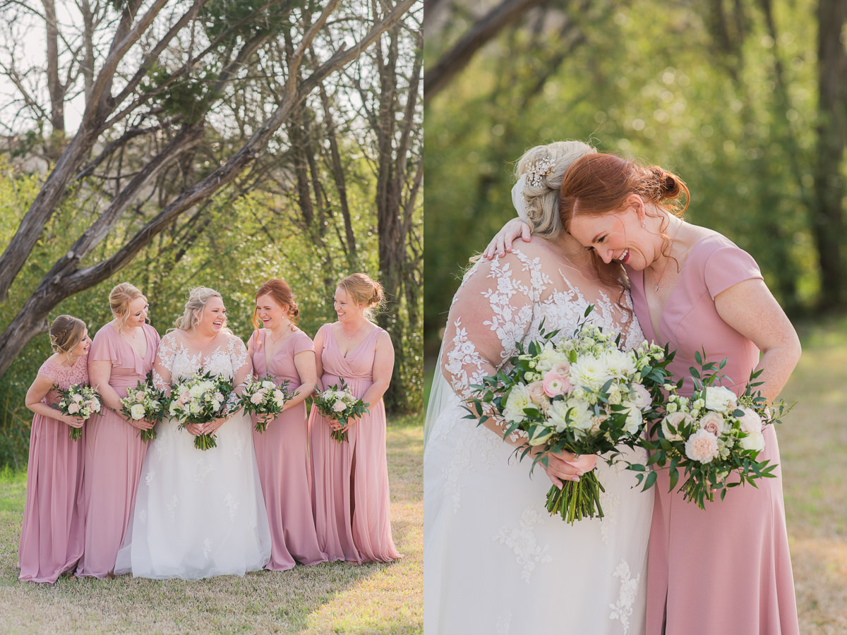 pink bridesmaid dresses