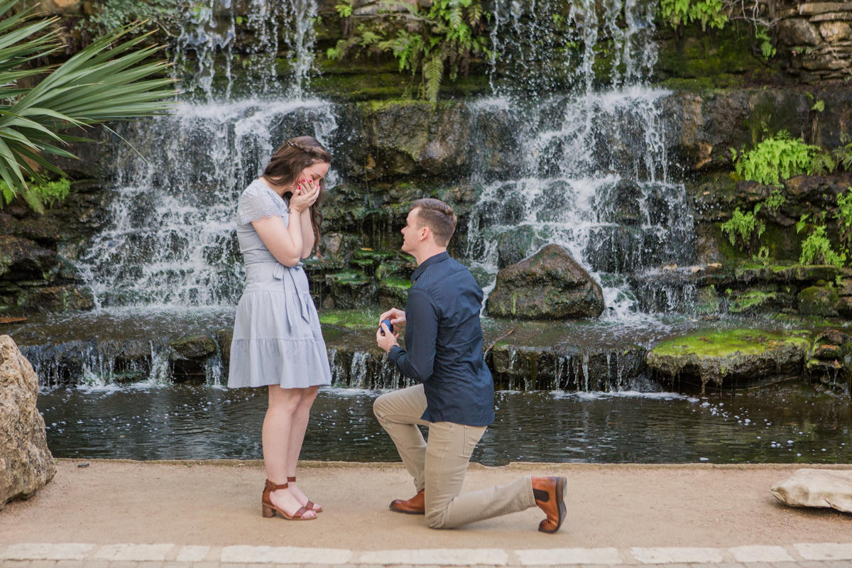 Zilker Botanical Garden Marriage Proposal