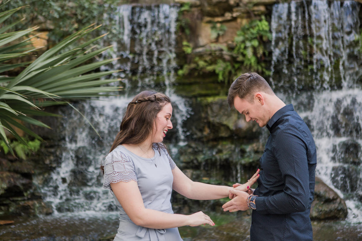 Zilker Botanical Garden Marriage Proposal