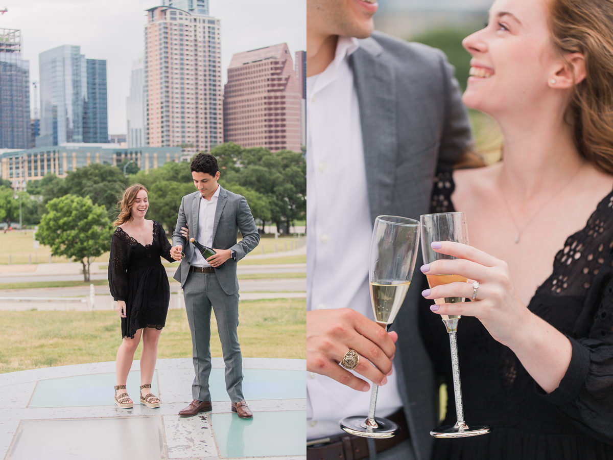 Champagne Decor Marriage Proposal