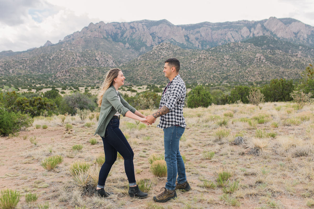 wind blown hair couples adventure pictures