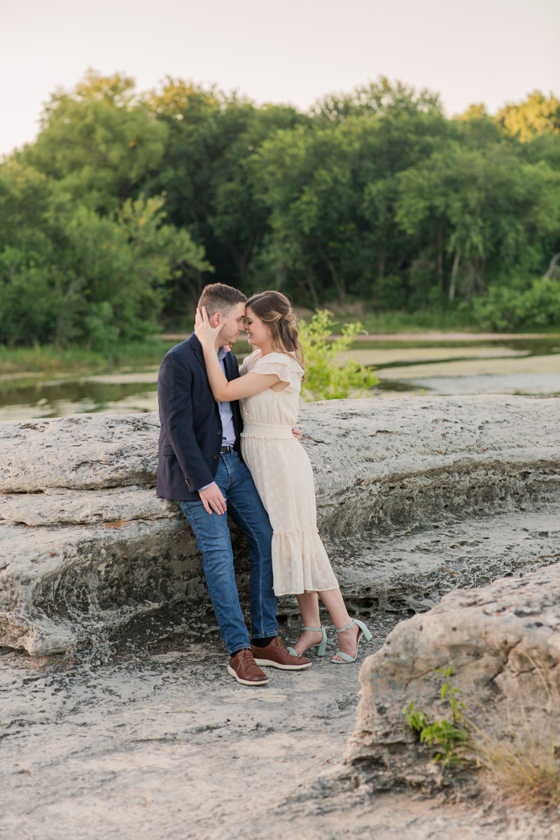 Romantic Engagement Photos Mckinney Falls State Park