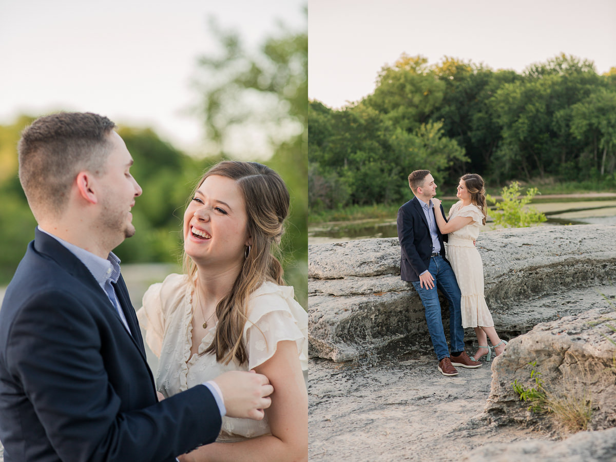 Romantic Engagement Photos Mckinney Falls State Park