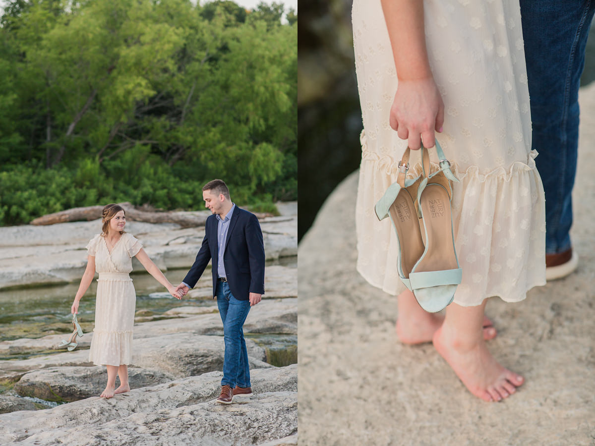 Romantic Engagement Photos Mckinney Falls State Park