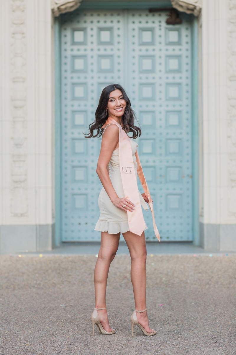 UT Austin blue door Photos