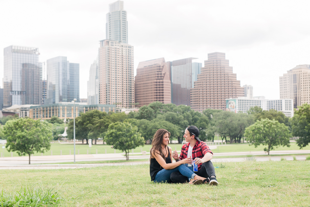 Downtown Austin Texas Engagement Photos Outdoor Fun