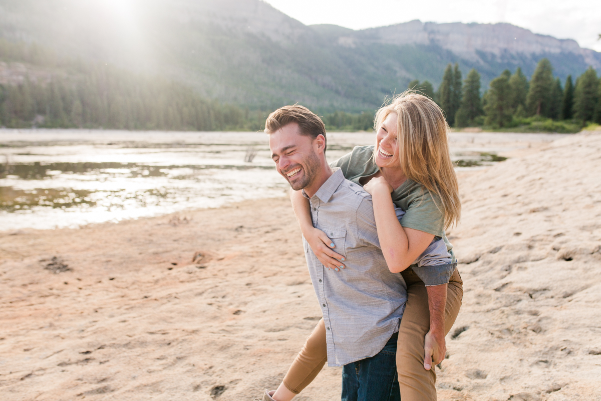 Adventure Hiking Engagement Photos Colorado