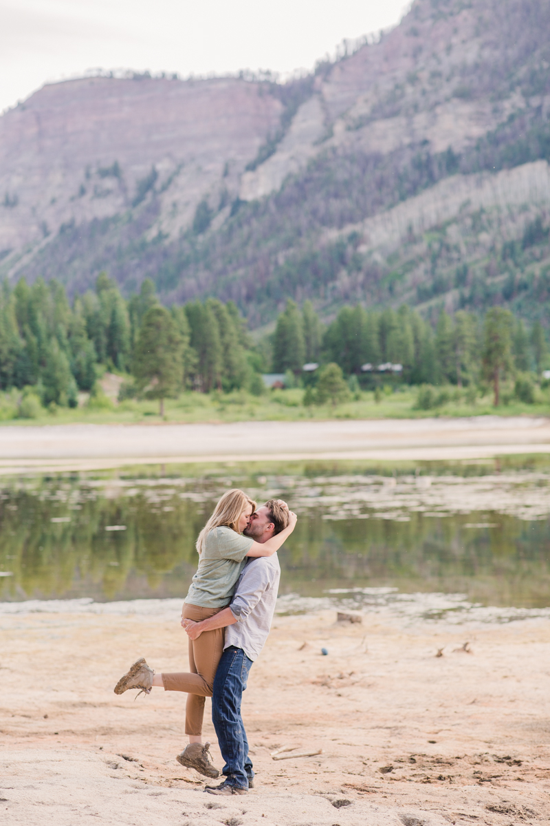Adventure Hiking Engagement Photos Colorado