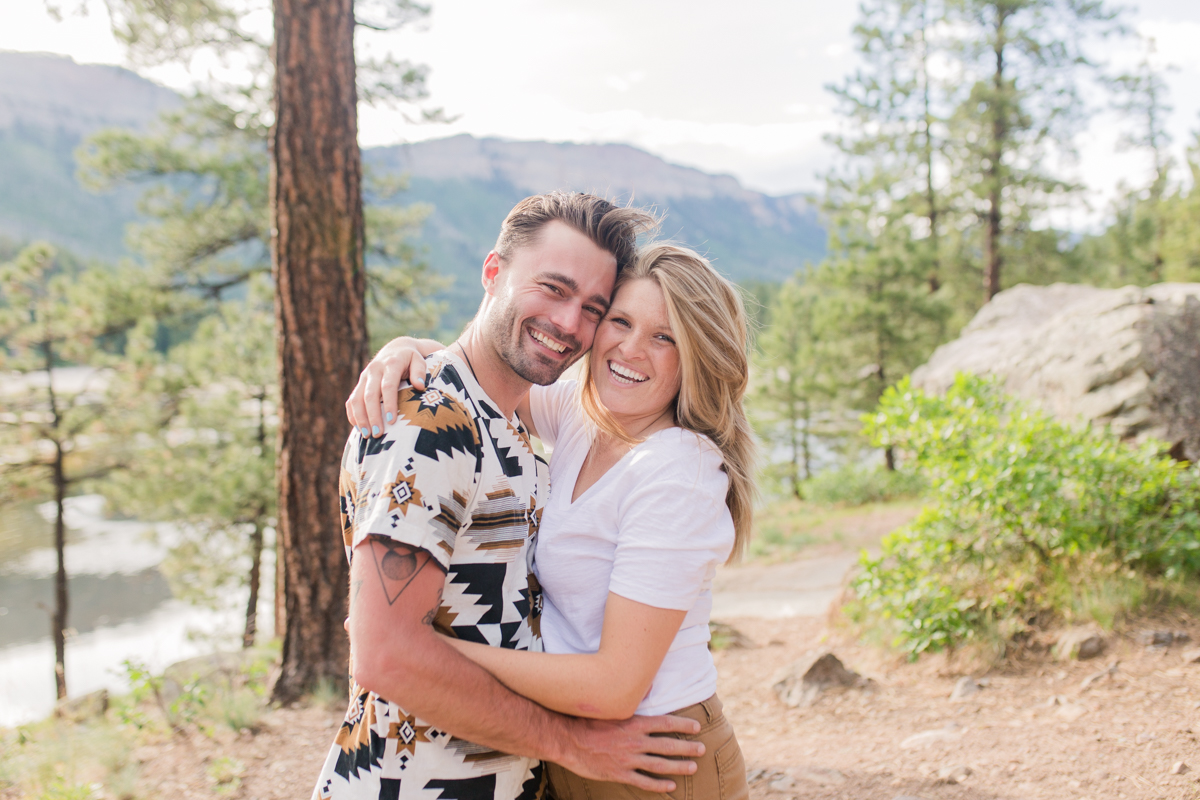 Adventure Hiking Engagement Photos Colorado