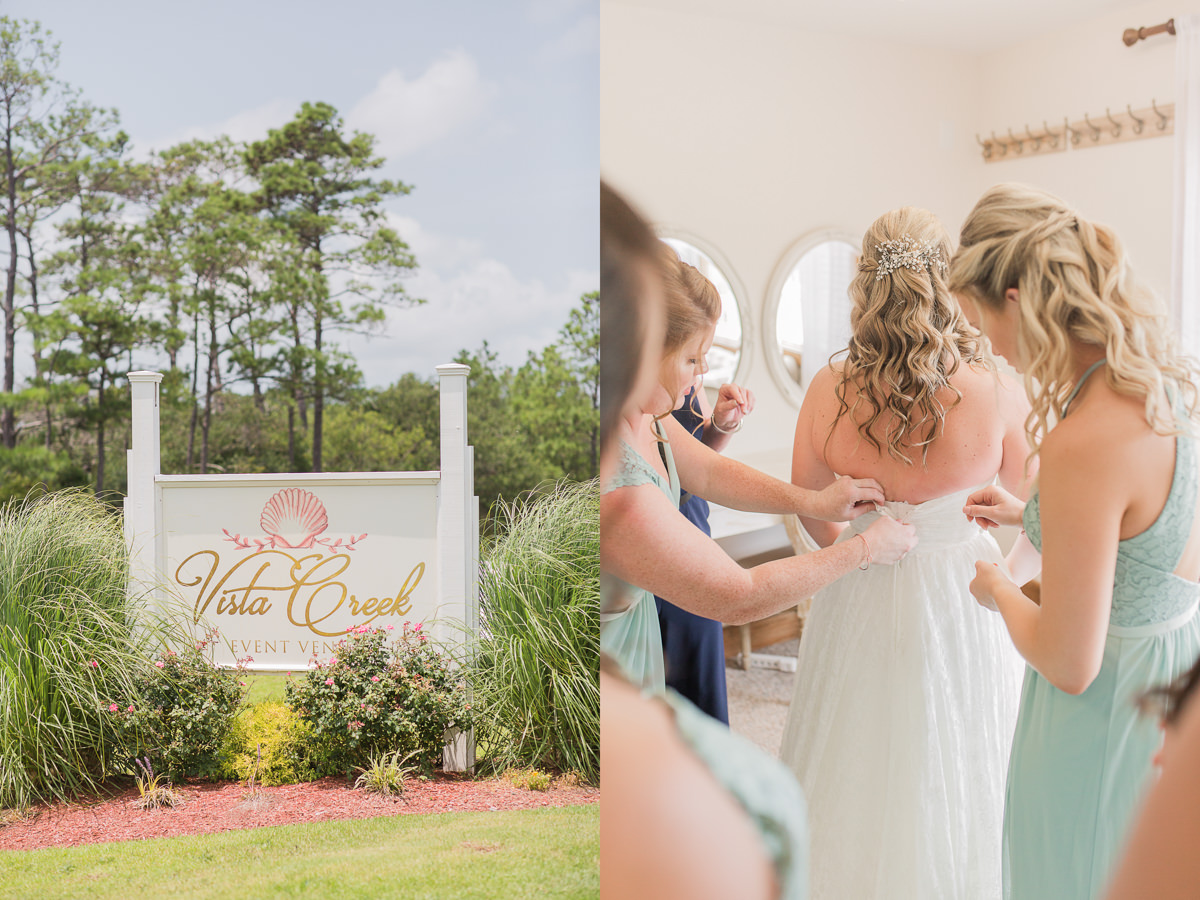 Vista Creek Venue Outer Banks NC Wedding Photographer