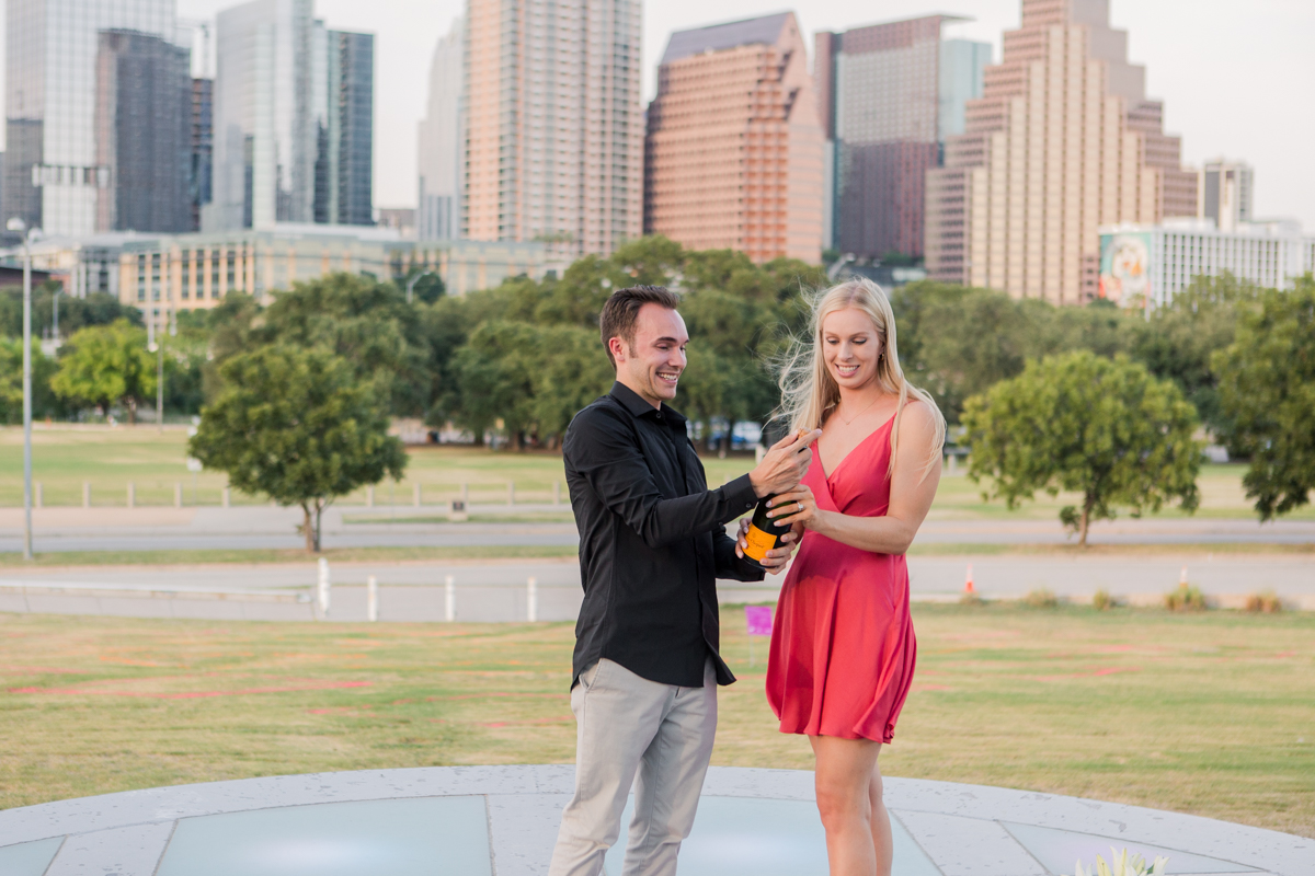 surprise marriage proposal photographer austin 