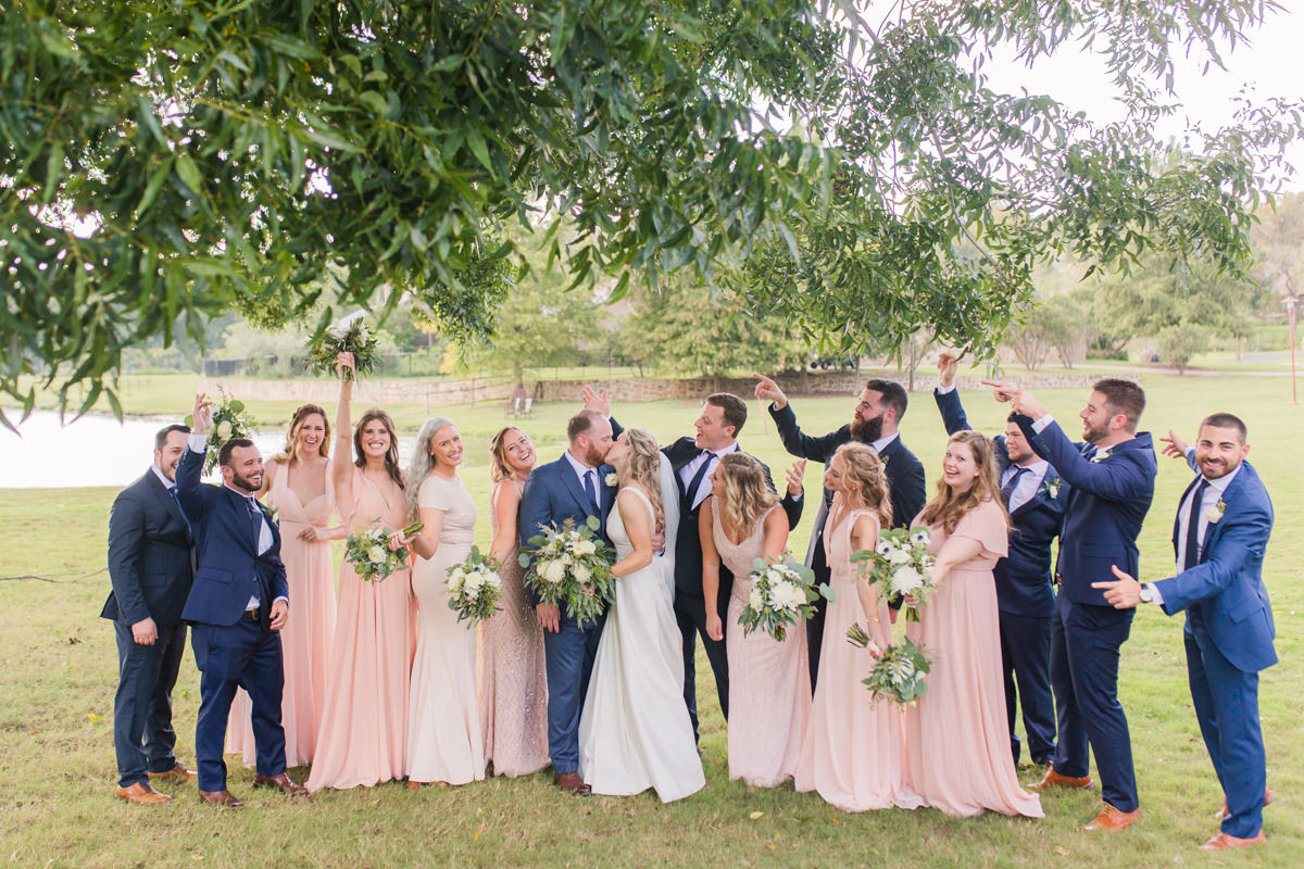 fun wedding party photos