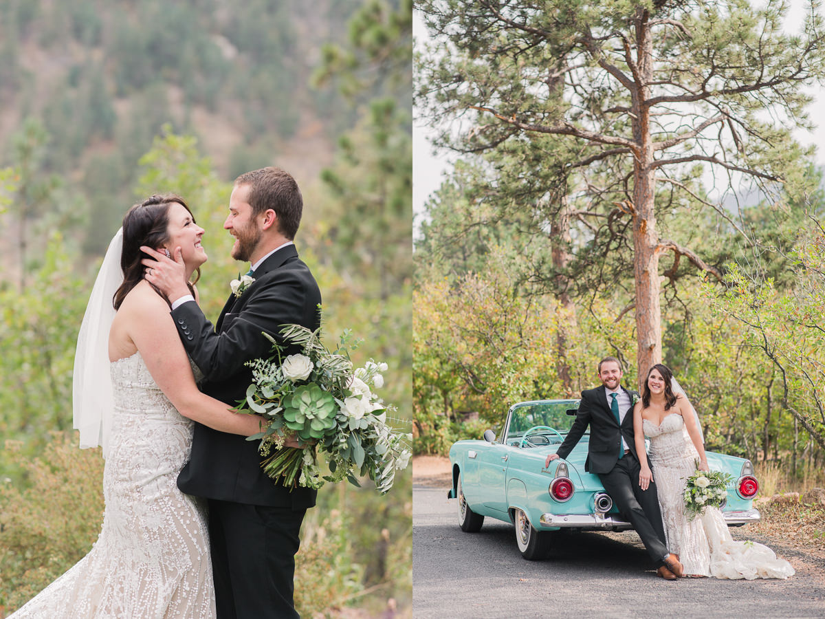 classic car wedding