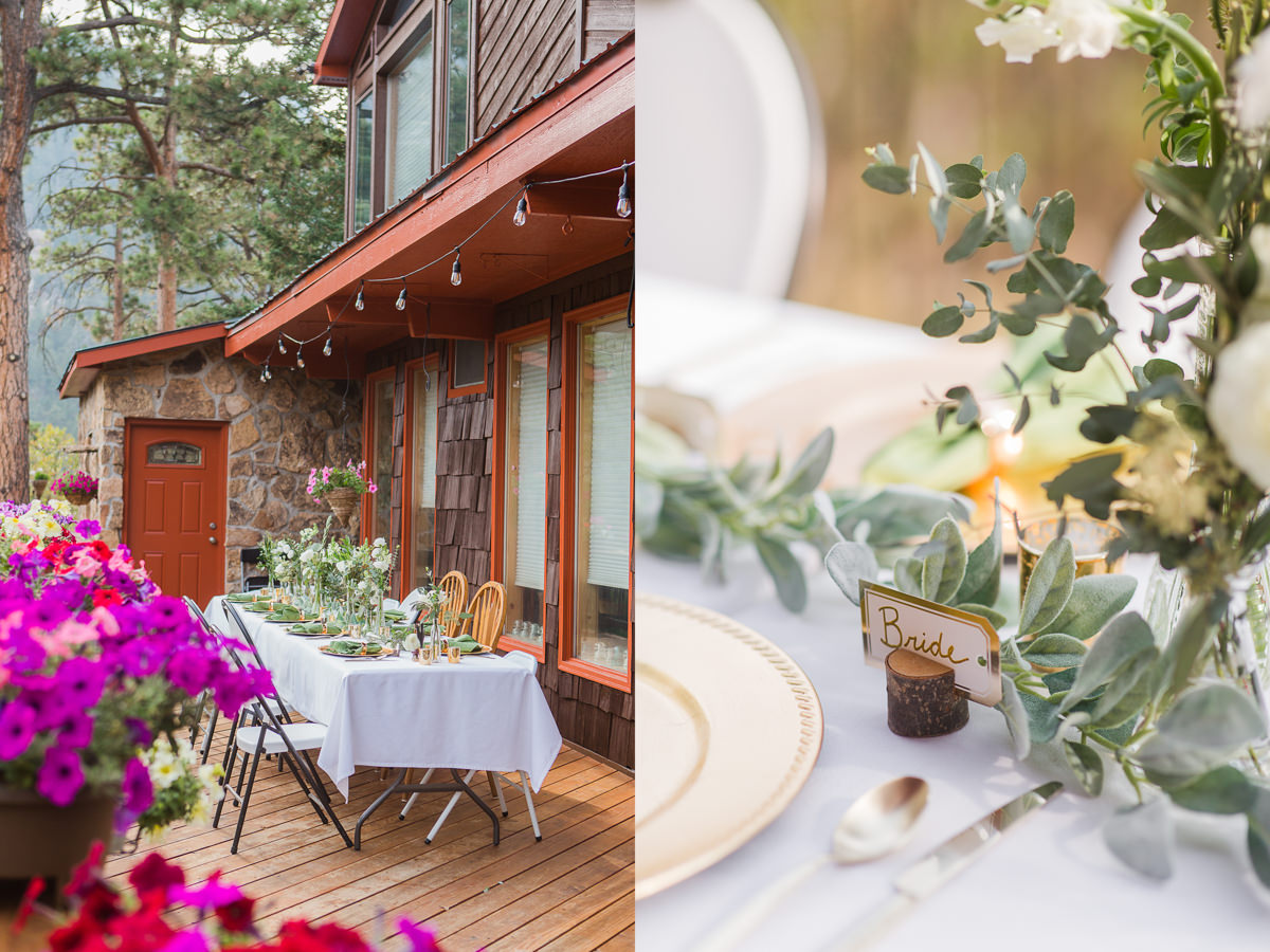 Colorado Springs Backyard Mountainside Micro Wedding