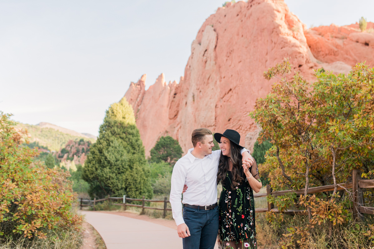 Black Dress Embroidered Flowers Garden of the Gods