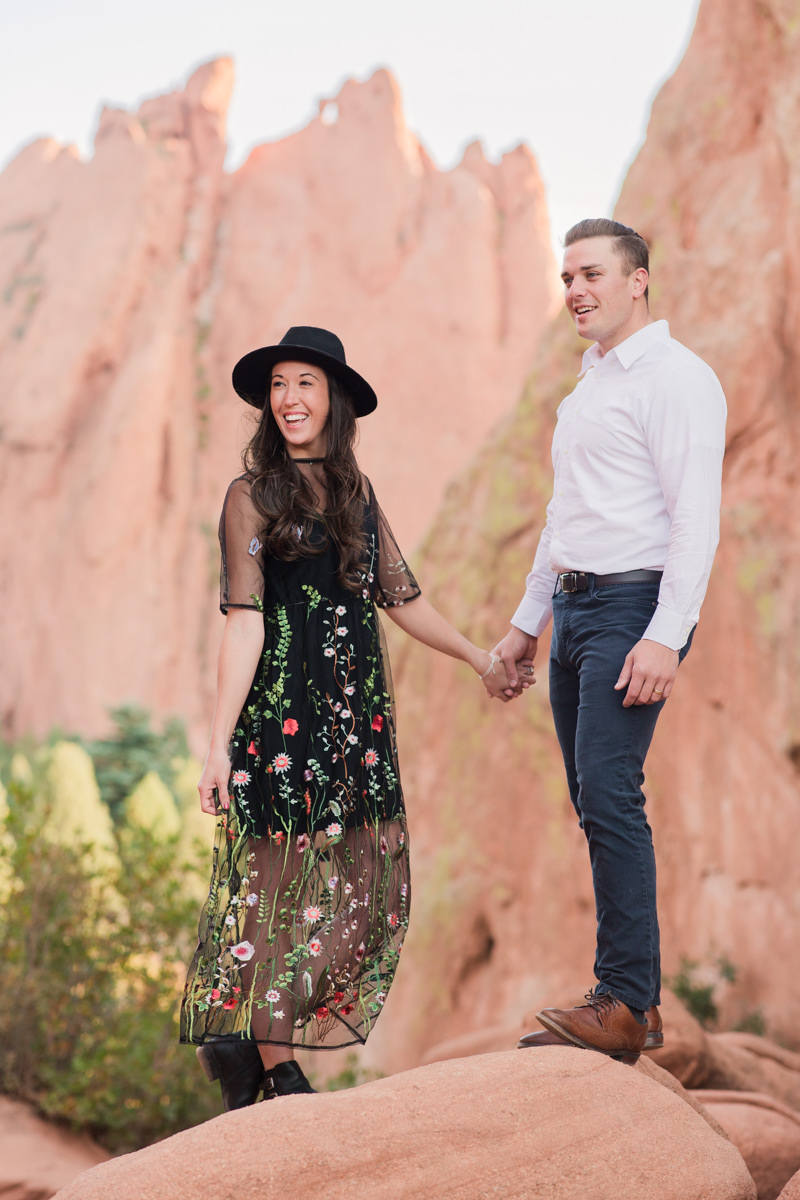 Colorado Springs Destination Adventure Engagement Photos