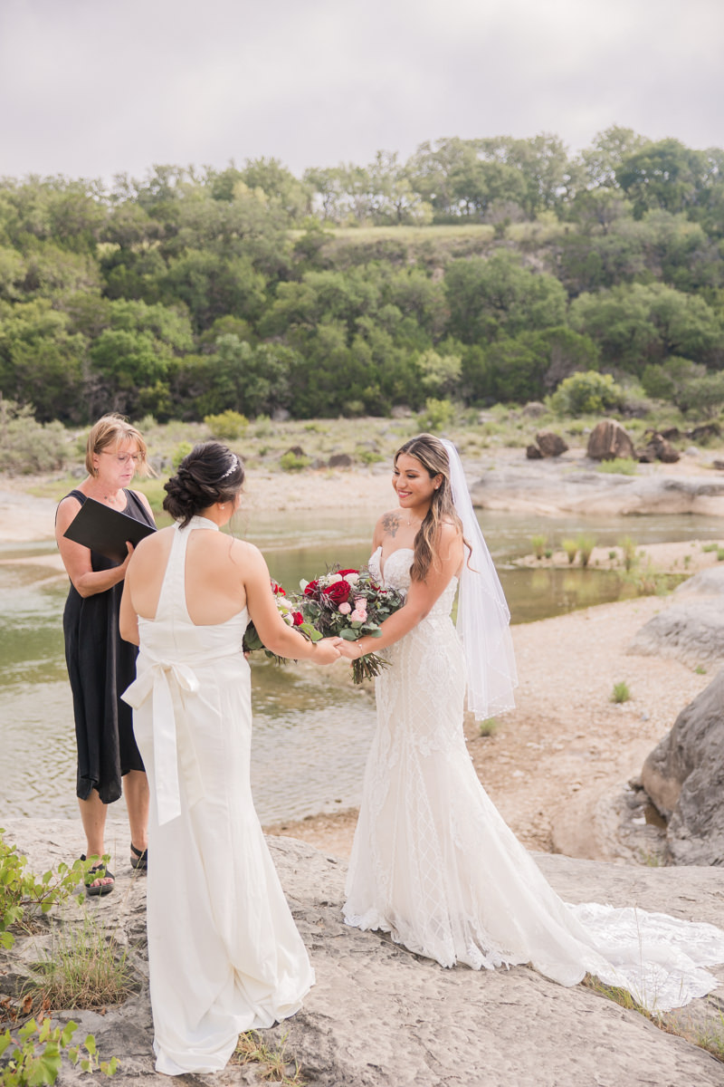 Intimate Elopement Ceremony Pedernales Falls State Park